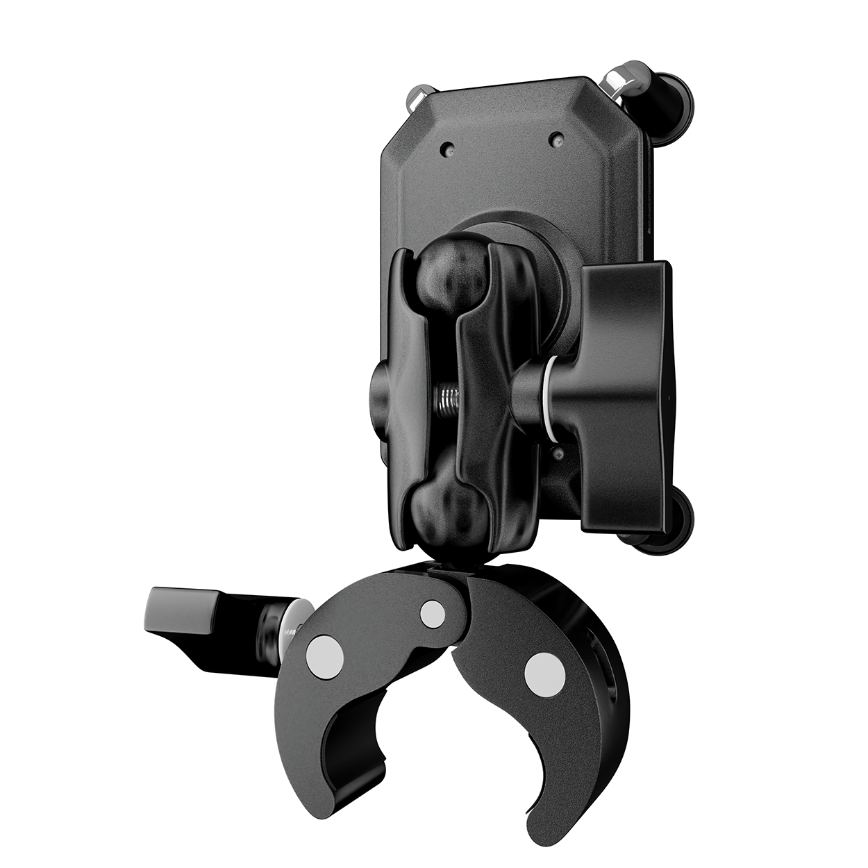Rogue Iron phone mount with adjustable 360-degree swivel