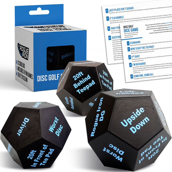 Rogue Iron 12-sided disc golf dice game, view 1
