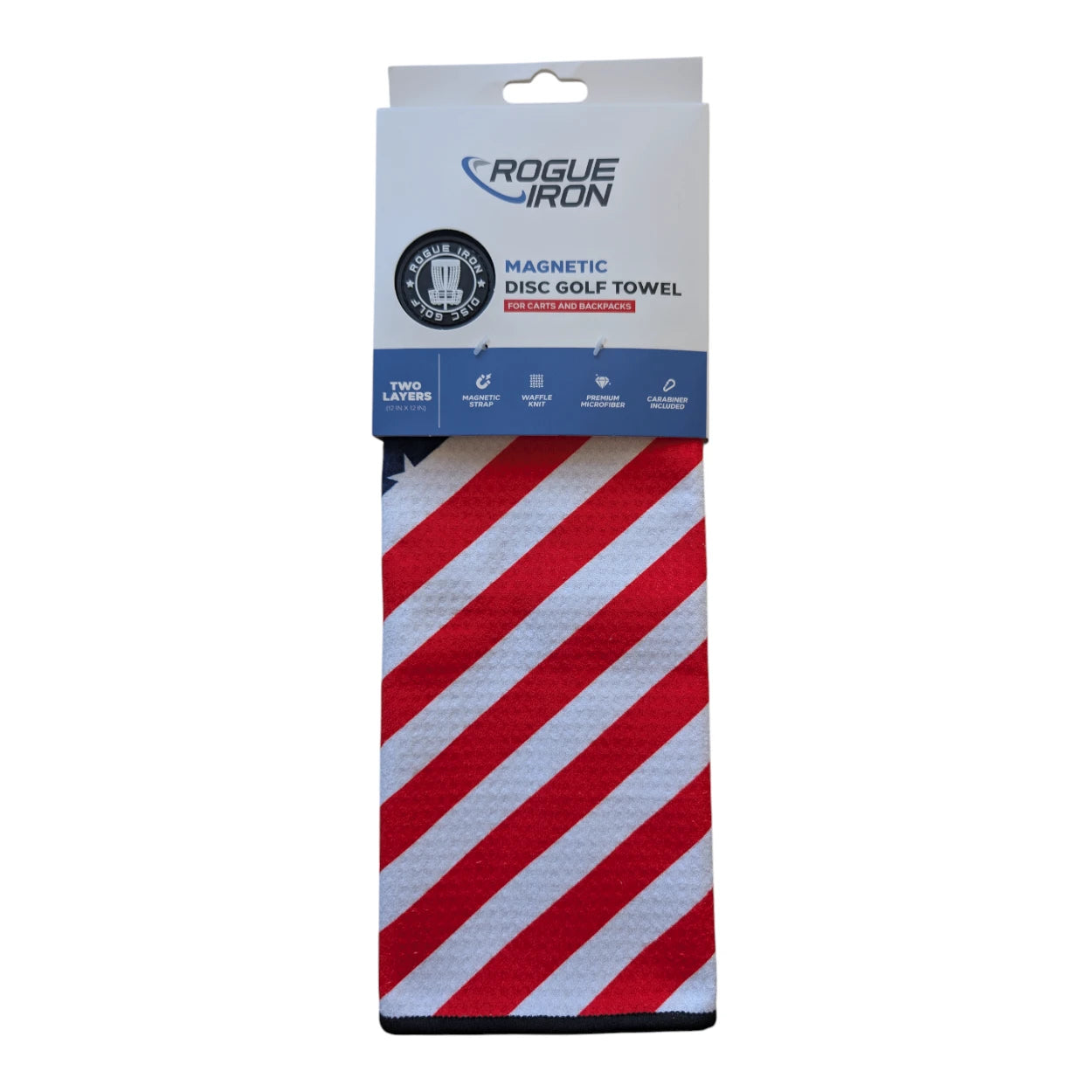 Magnetic towel fabric and strap detail