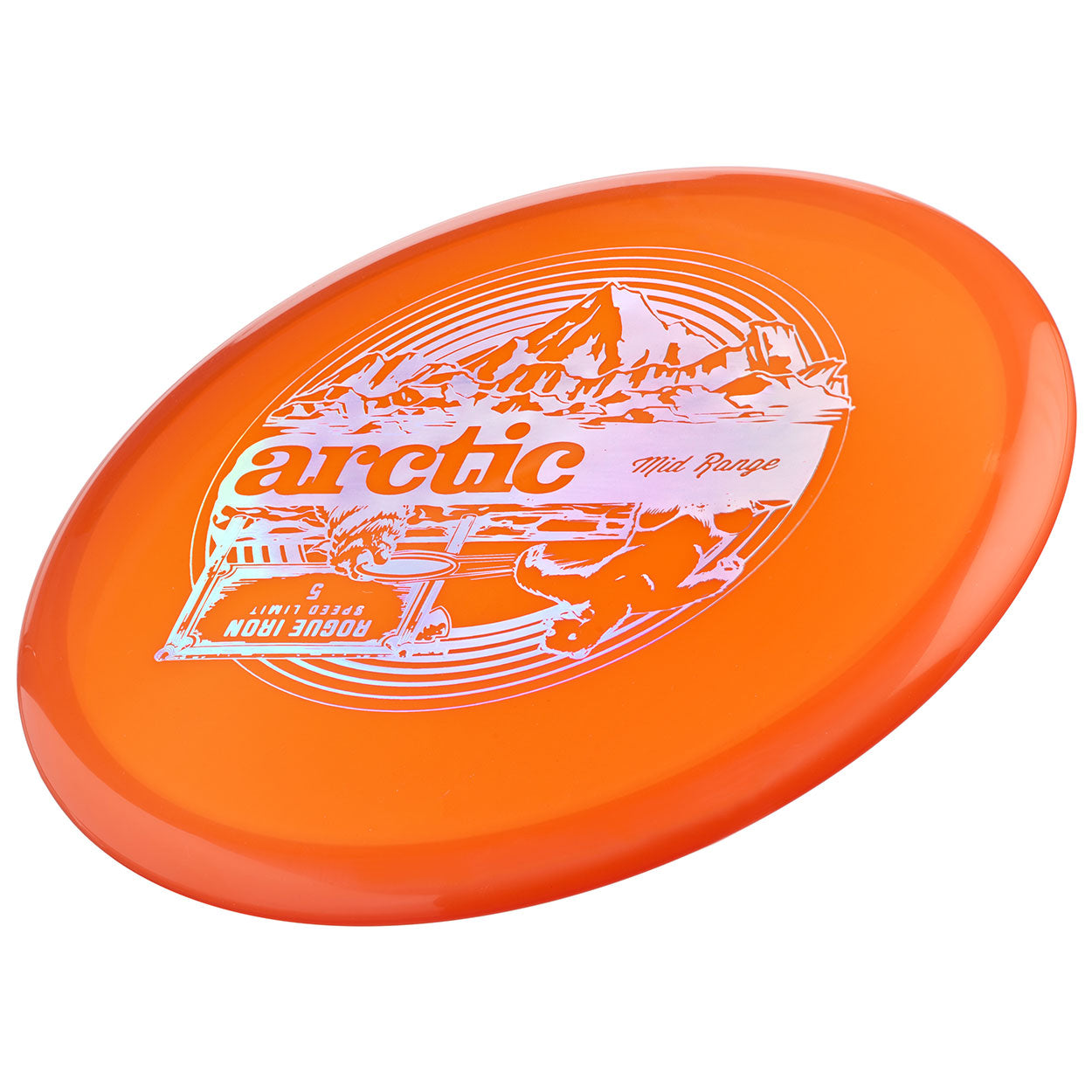 Arctic straight-flying disc golf midrange