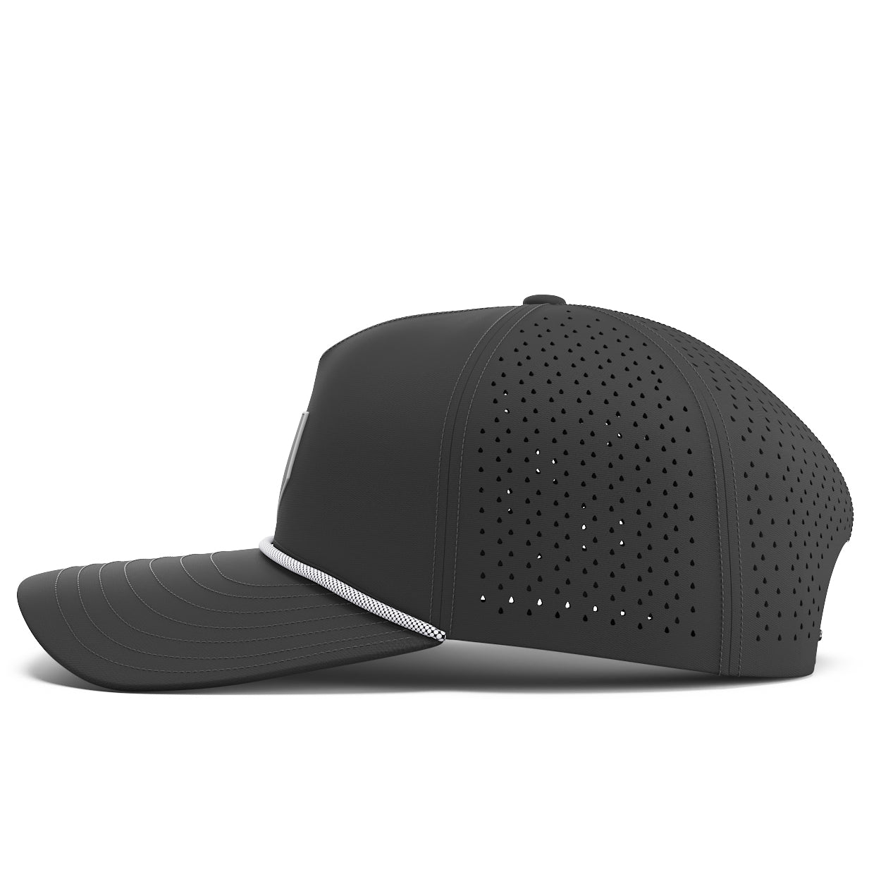 Rogue Iron water-resistant disc golf performance hat, view 9