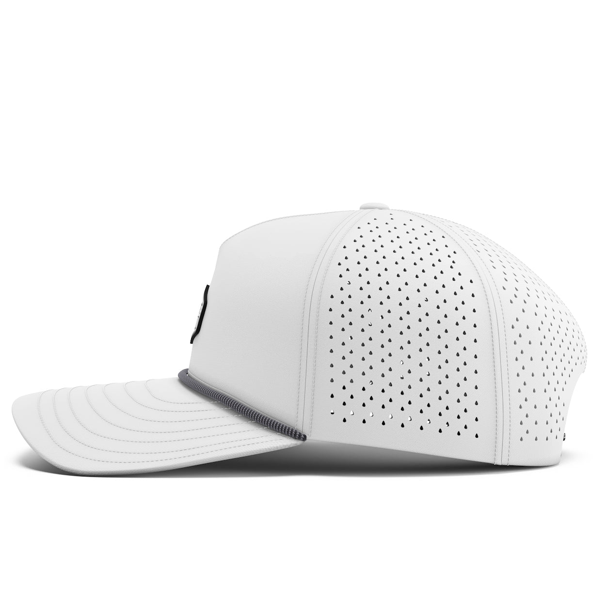 Rogue Iron water-resistant disc golf performance hat, view 6