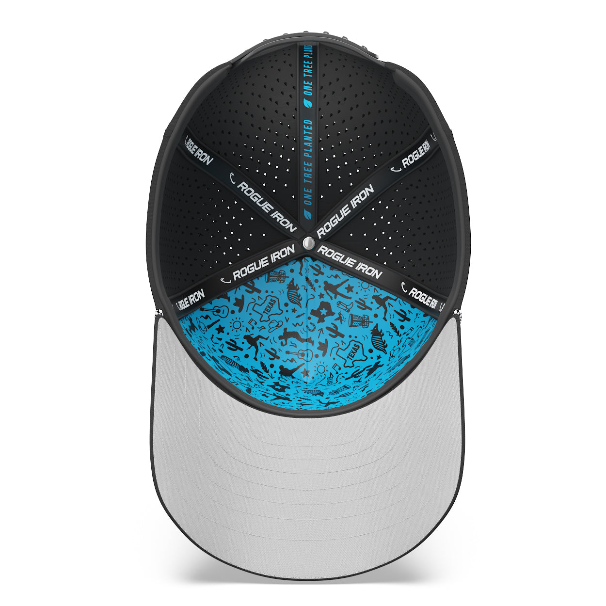 Rogue Iron water-resistant disc golf performance hat, view 19