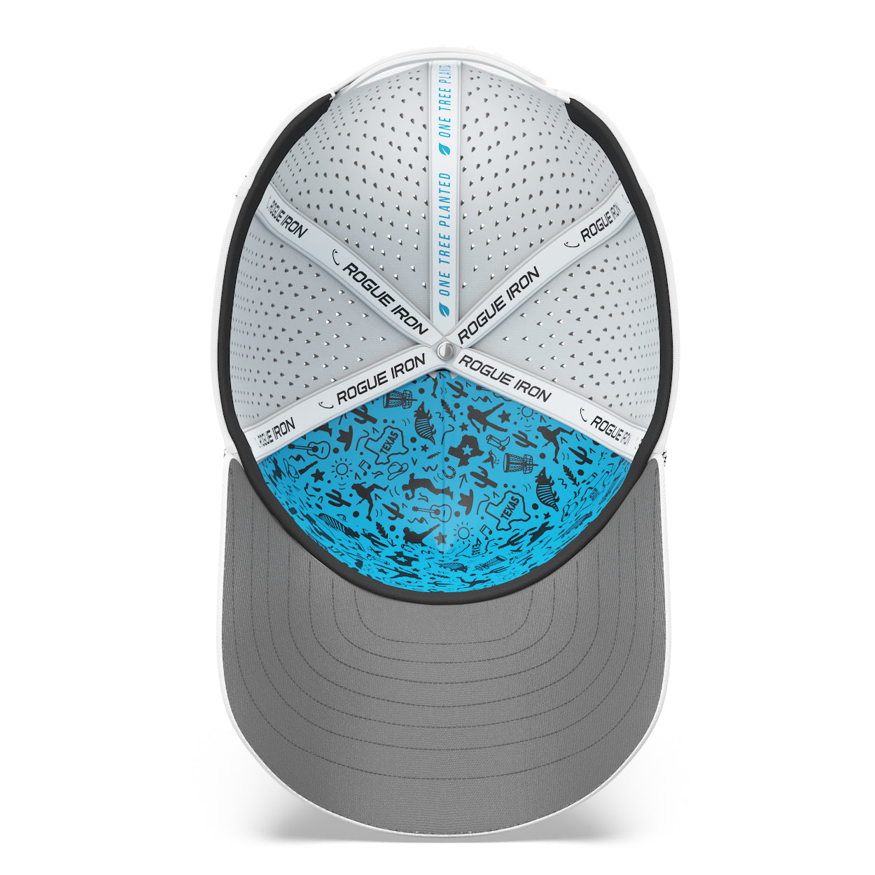 Rogue Iron water-resistant disc golf performance hat, view 24