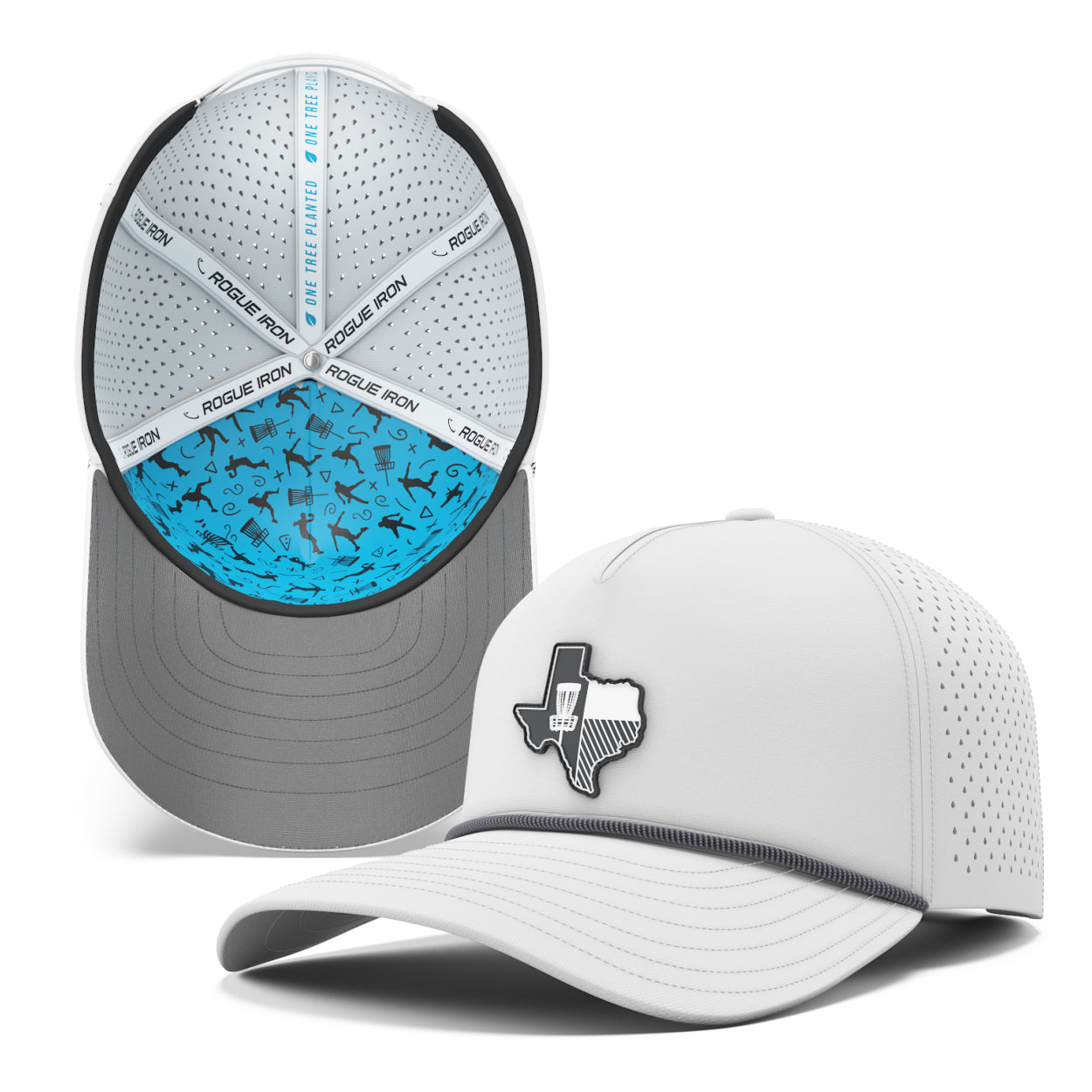 Rogue Iron water-resistant disc golf performance hat, view 23