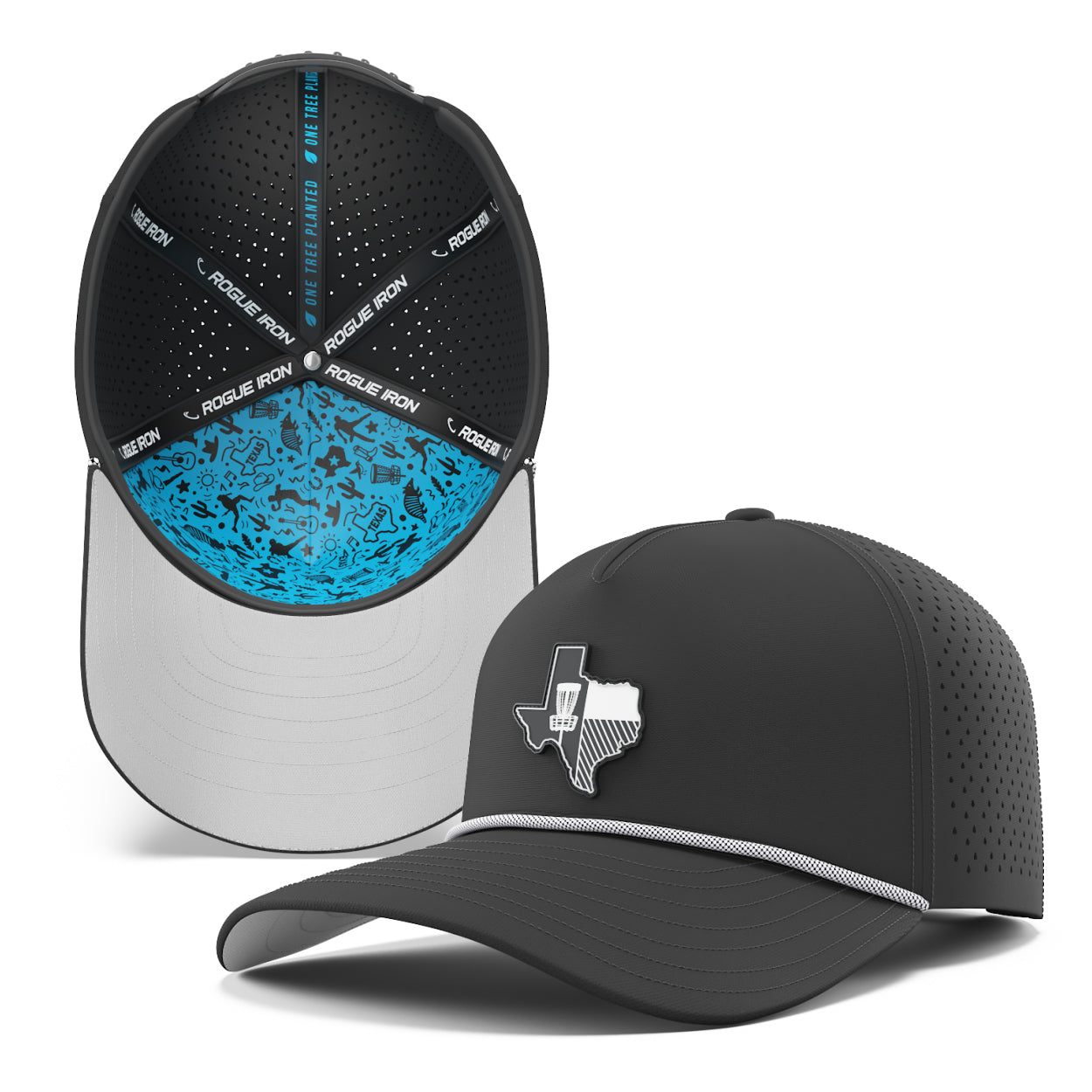 Rogue Iron water-resistant disc golf performance hat, view 20