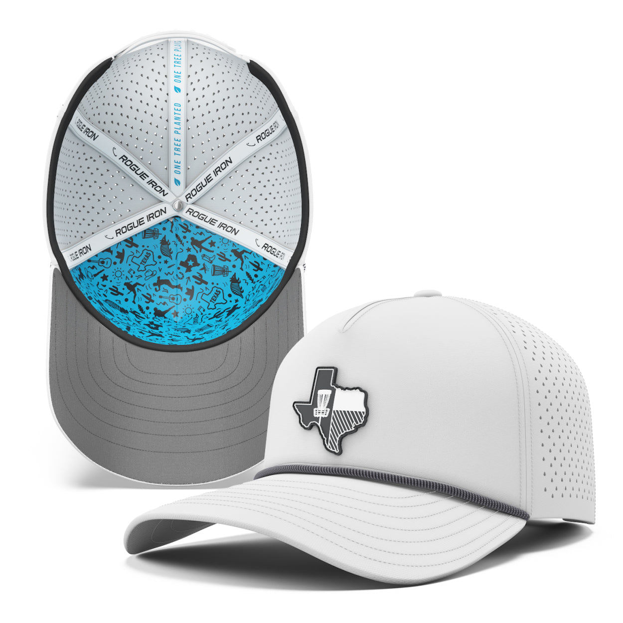 Rogue Iron water-resistant disc golf performance hat, view 26