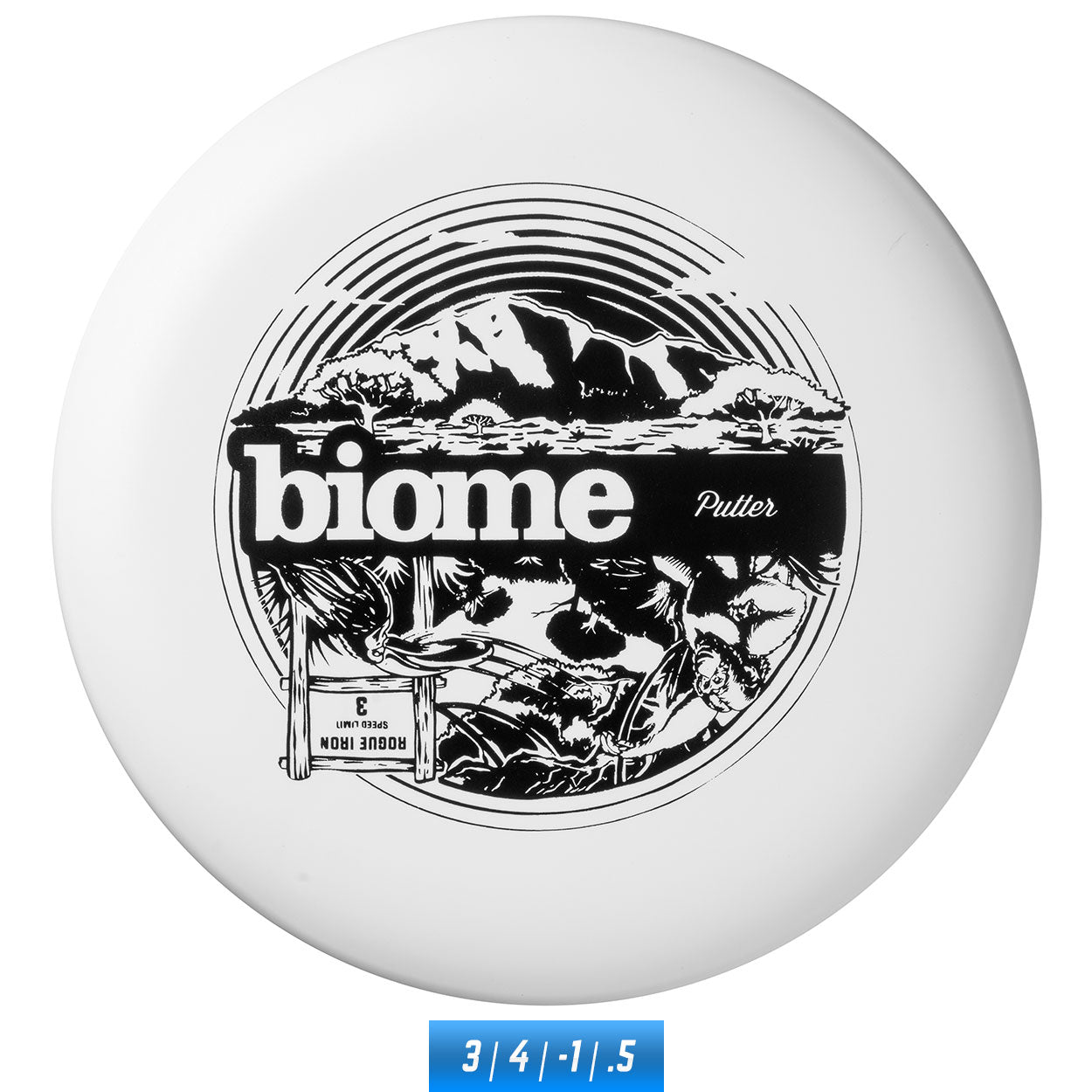 Rogue Iron Biome disc golf putter