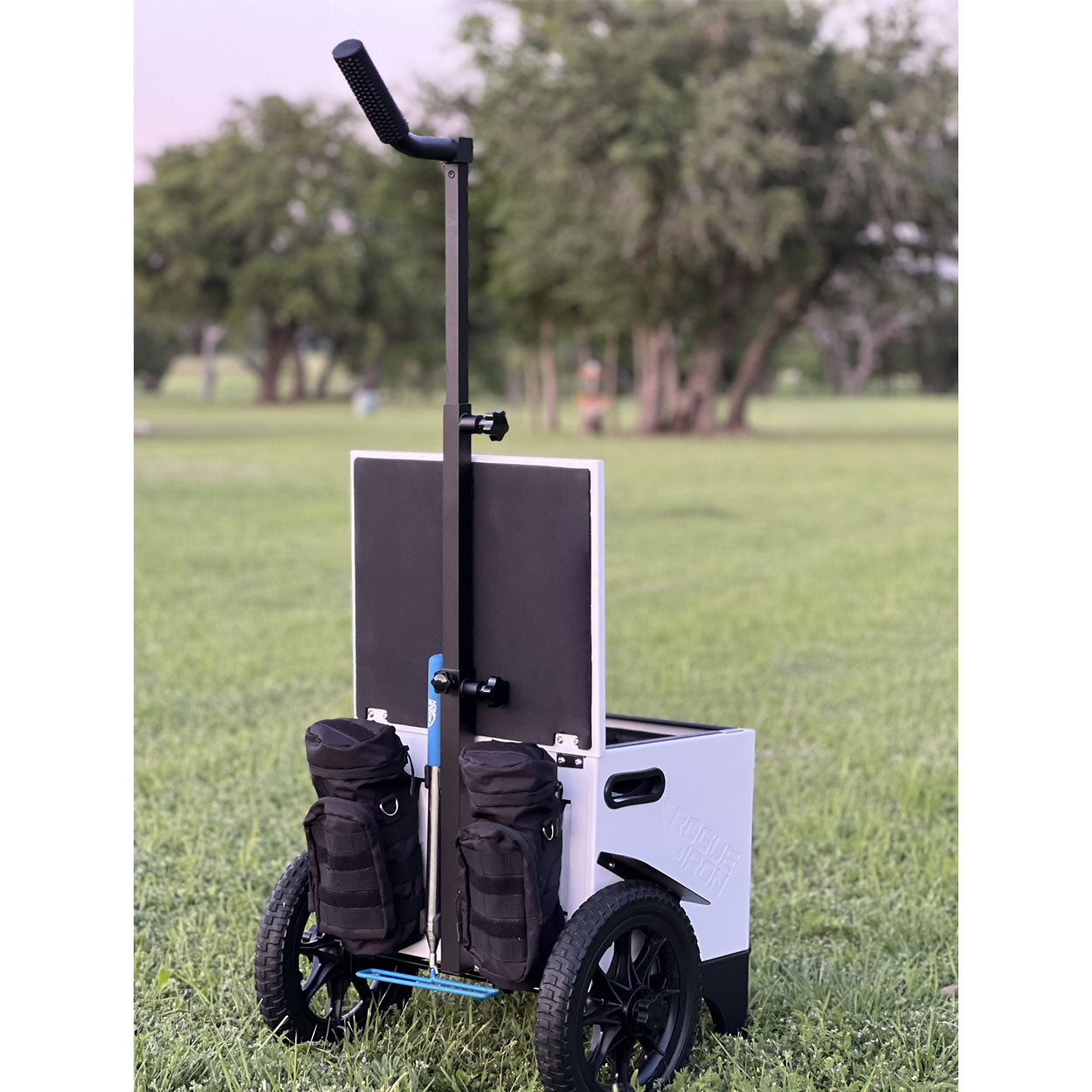 White Rogue Iron Disc Golf Cart Pro V3, view 10