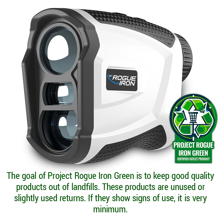 Factor disc golf rangefinder with case and accessories