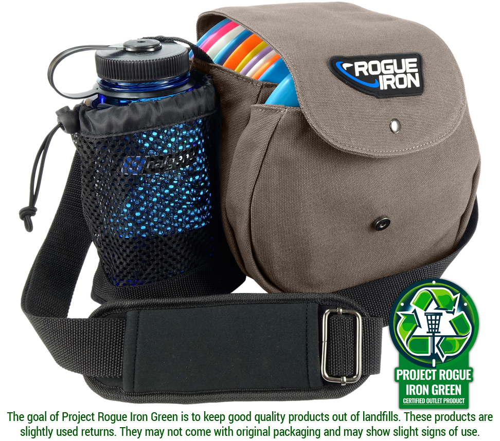 Renewed gray disc golf Sling Bag