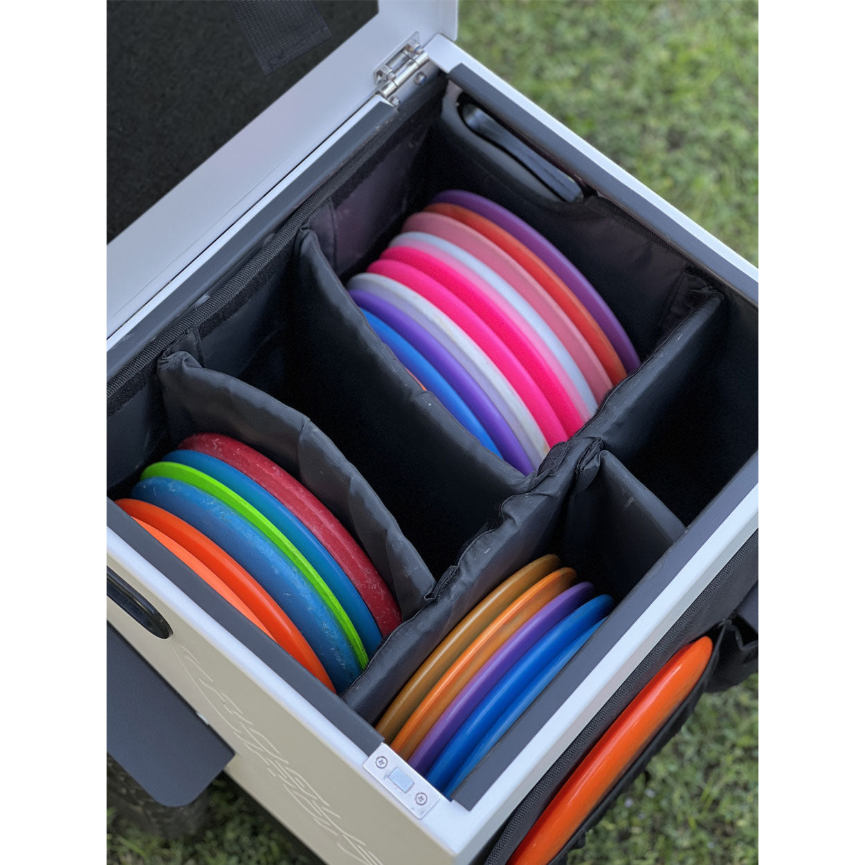Interior storage of the Rogue Iron Disc Golf Cart Pro V3, view 8