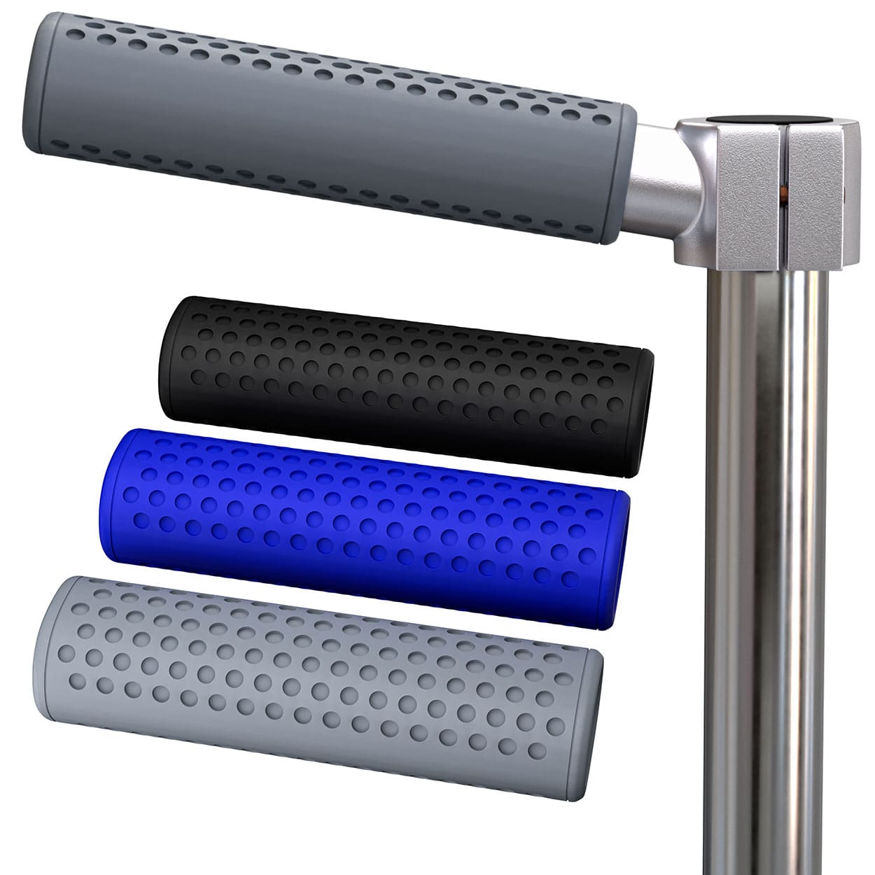 Rogue Iron silicone handle grip for Zuca disc golf carts, view 1
