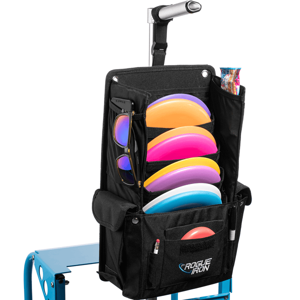 Rogue Iron disc golf cart putter pouch, view 1