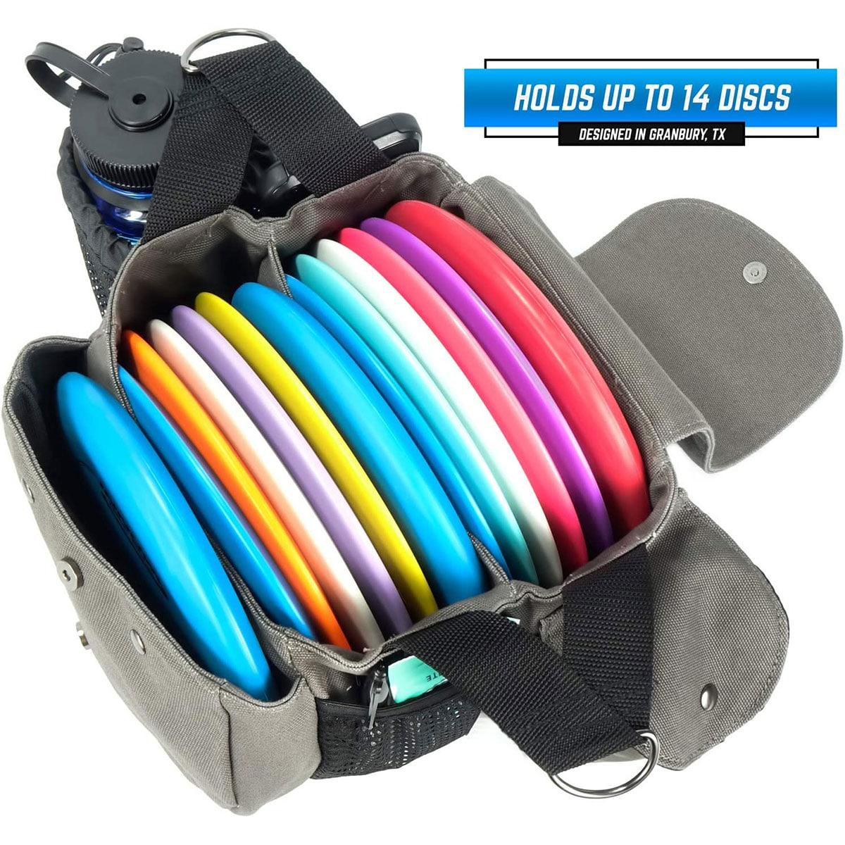 Disc golf Sling Bag bottle and accessory storage